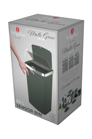 Papelera con sensor Matte Green - 60 l