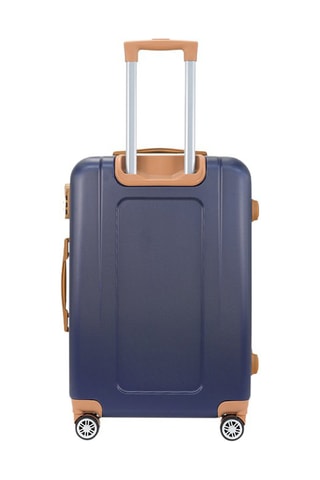 Mala cabine Trocadero (S) - 55 cm - Bege, azul, castanho e prateado