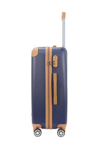 Mala média e mala de grande volume Trocadero (M/L) - 65/75 cm - Azul, castanho e prateado