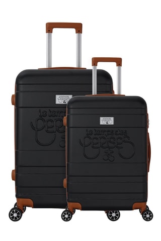 Mala cabine e mala média Capucine (S/M) - 55/65 cm - Preto