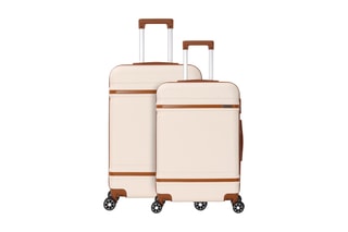 Mala média e mala de grande volume Cassis (M/L) - 65/75 cm - Bege