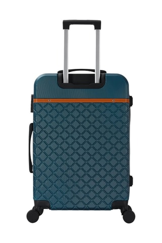 Mala média Odeon (M) - 65 cm - Azul e castanho