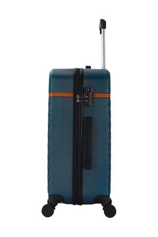 Mala média Odeon (M) - 65 cm - Azul e castanho