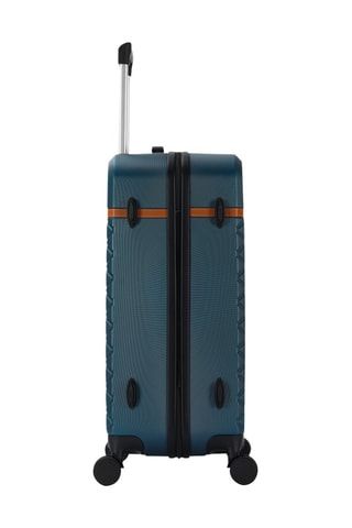 Mala média Odeon (M) - 65 cm - Azul e castanho