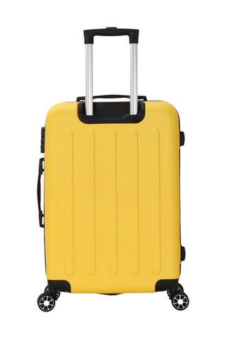 Mala média Voyager (M) - 65 cm - Preto e amarelo