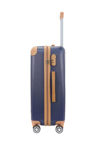 Mala cabine e mala média Trocadero (S/M) - 55/65 cm - Azul, castanho e prateado