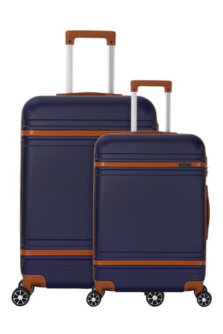 Mala média e mala de grande volume Cassis (M/L) - 65/75 cm - Azul
