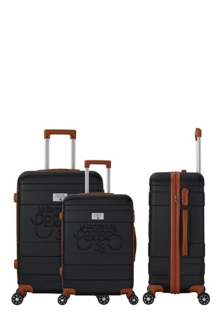 Set de 3 valises Capucine (S/M/L) - 55/65/75 cm - Noir