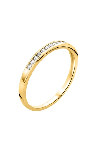 Anillo Oro amarillo y diamantes