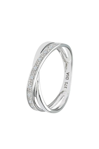 Alianza  Oro blanco y diamantes