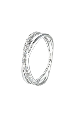 Anillo Oro blanco y diamantes
