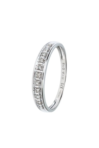 Alianza Oro blanco y diamantes