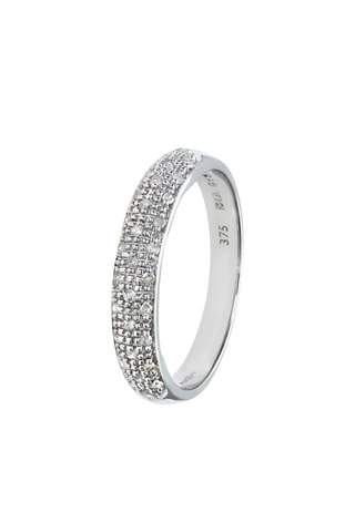 Alianza Oro blanco y diamantes