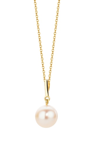 Collar - Oro amarillo y perla cultivada de agua dulce