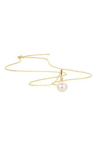 Collar - Oro amarillo y perla cultivada de agua dulce