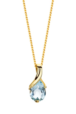 Collar - Oro amarillo y topacio