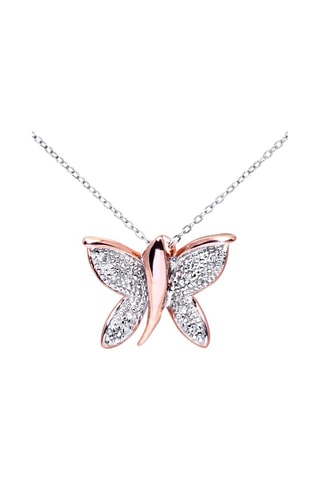 Collar Oro rosa y blanco y diamantes