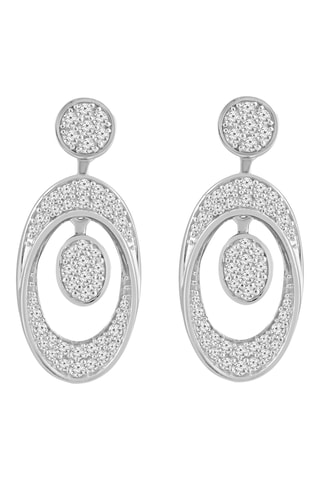 Pendientes - Oro blanco y diamantes