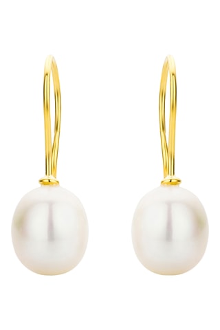 Pendientes - Oro amarillo y perlas cultivadas de agua dulce