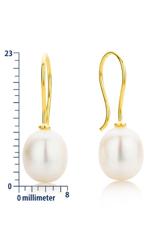 Pendientes - Oro amarillo y perlas cultivadas de agua dulce