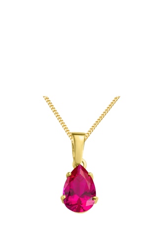 Collar - Oro amarillo y rubí