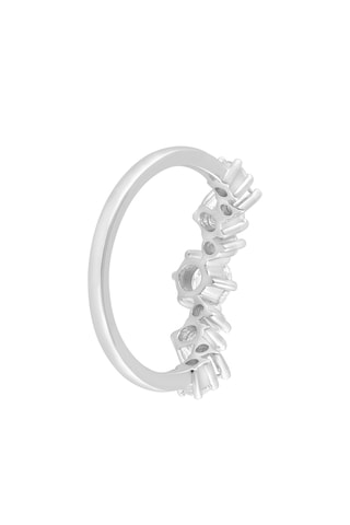 Anillo - Oro blanco y diamantes