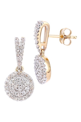 Pendientes Oro amarillo y diamantes