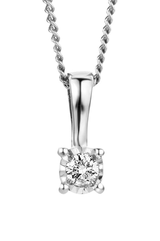 Colgante Oro blanco y diamante