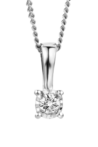 Colgante Oro blanco y diamante