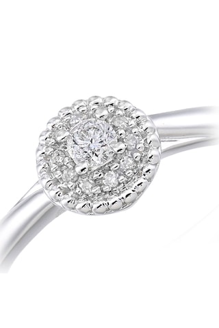 Solitario Oro blanco y diamantes