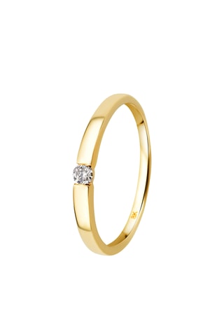 Anillo - Oro amarillo y diamante