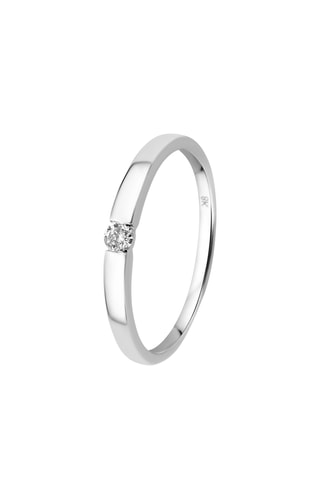 Anillo - Oro blanco y diamante