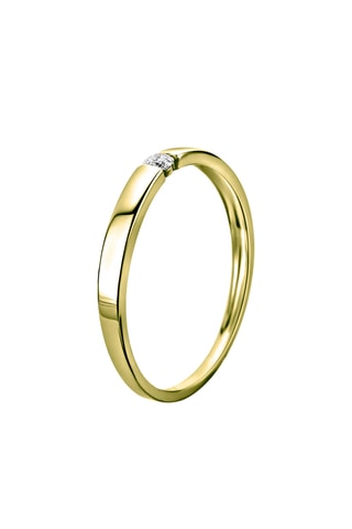 Anillo - Oro amarillo y diamante