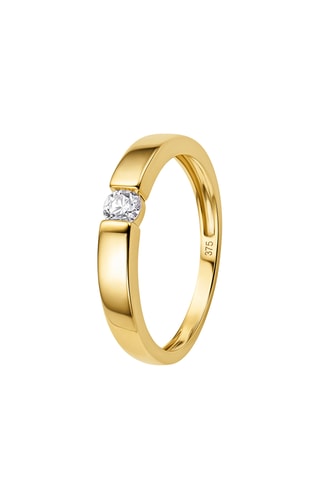 Anillo - Oro amarillo y diamante