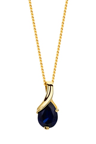 Collar - Oro amarillo y zafiro