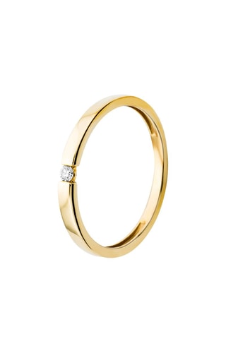 Anillo Oro amarillo y diamante