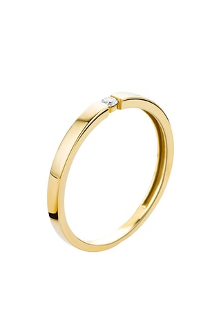 Anillo Oro amarillo y diamante