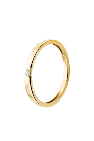 Anillo Oro amarillo y diamante