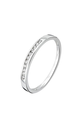 Alianza Oro blanco y diamantes