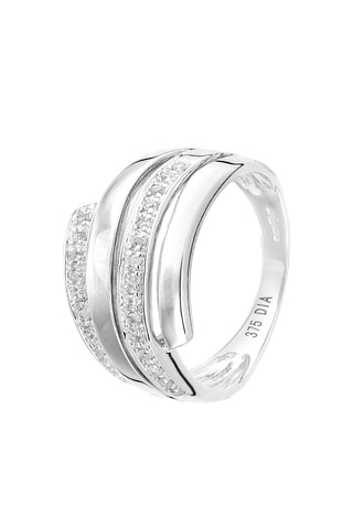 Anillo Oro blanco y diamantes