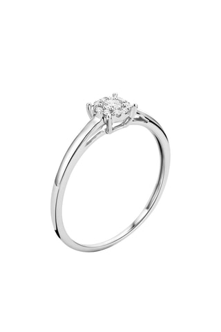 Anillo Oro blanco y diamantes