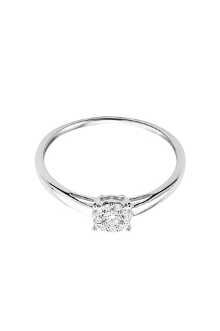 Anillo Oro blanco y diamantes