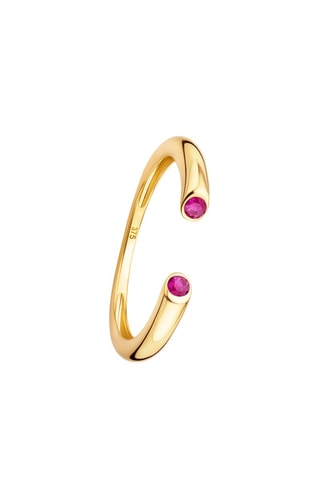 Anillo Oro amarillo y rubí