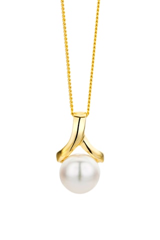 Collar - Oro amarillo y perla cultivada de agua dulce
