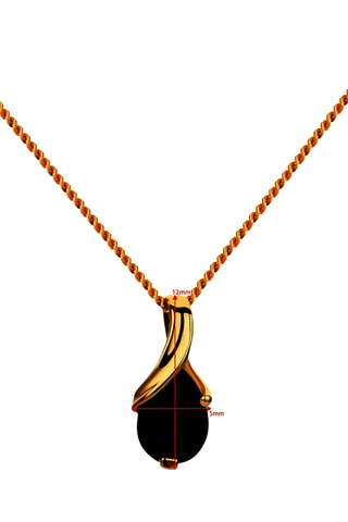 Collar - Oro amarillo y zafiro