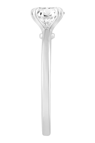 Solitario - Oro blanco y diamante