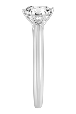 Solitario - Oro blanco y diamante