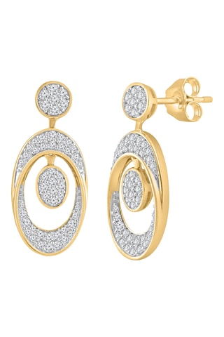 Pendientes - Oro amarillo y diamantes