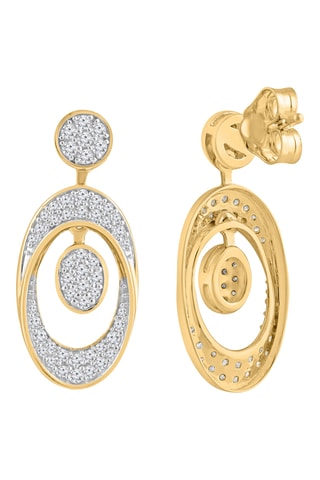 Pendientes - Oro amarillo y diamantes