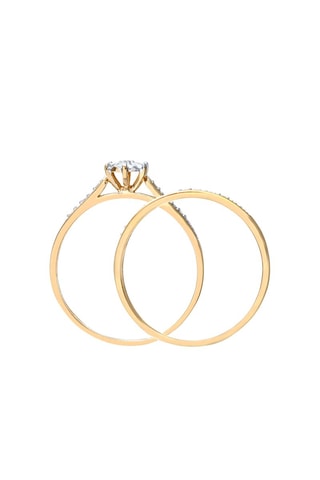 2 alianzas Oro amarillo y diamantes